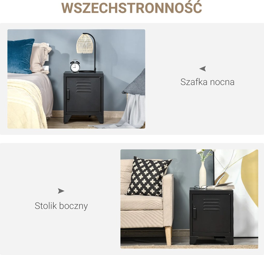 Stolik nocny HOMCOM 40 cm x 40 cm x 50 cm