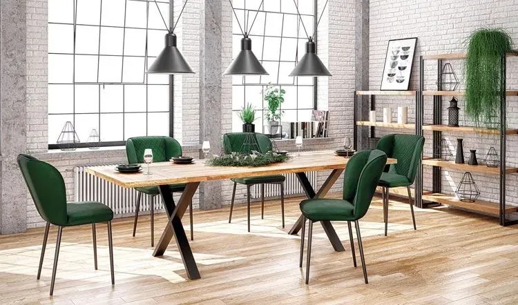 Loftowy stół do salonu Simox 3X 120 XL -dąb