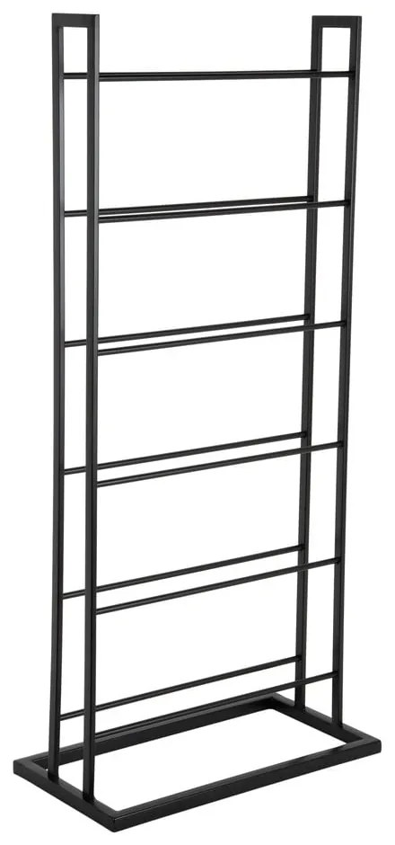 Czarny metalowy regał na wino liczba butelek 5 38x84,5x20 cm Single Floor – PT LIVING
