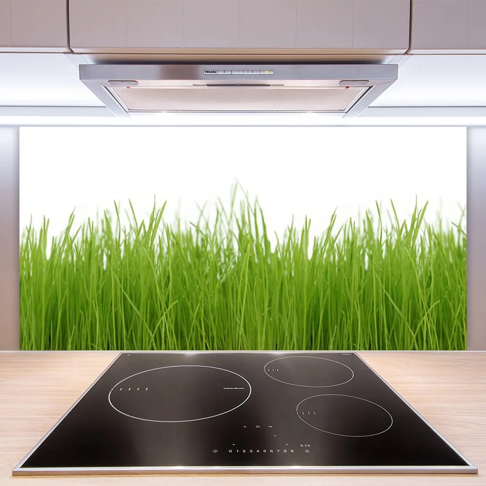 Panel Szklany do Kuchni Soczysta Zielona Trawa