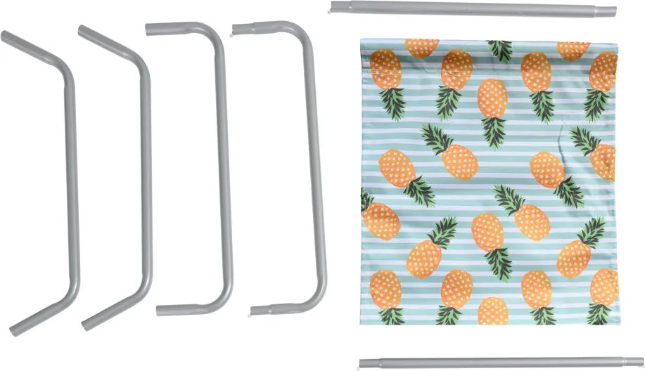 Składane leżak plażowy SAND PINEAPPLE, kolorowy