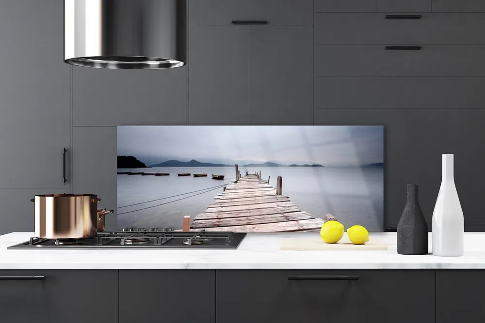 Szkło do Kuchni na Ścianę Stalowa Konstrukcja Nad Zatoką