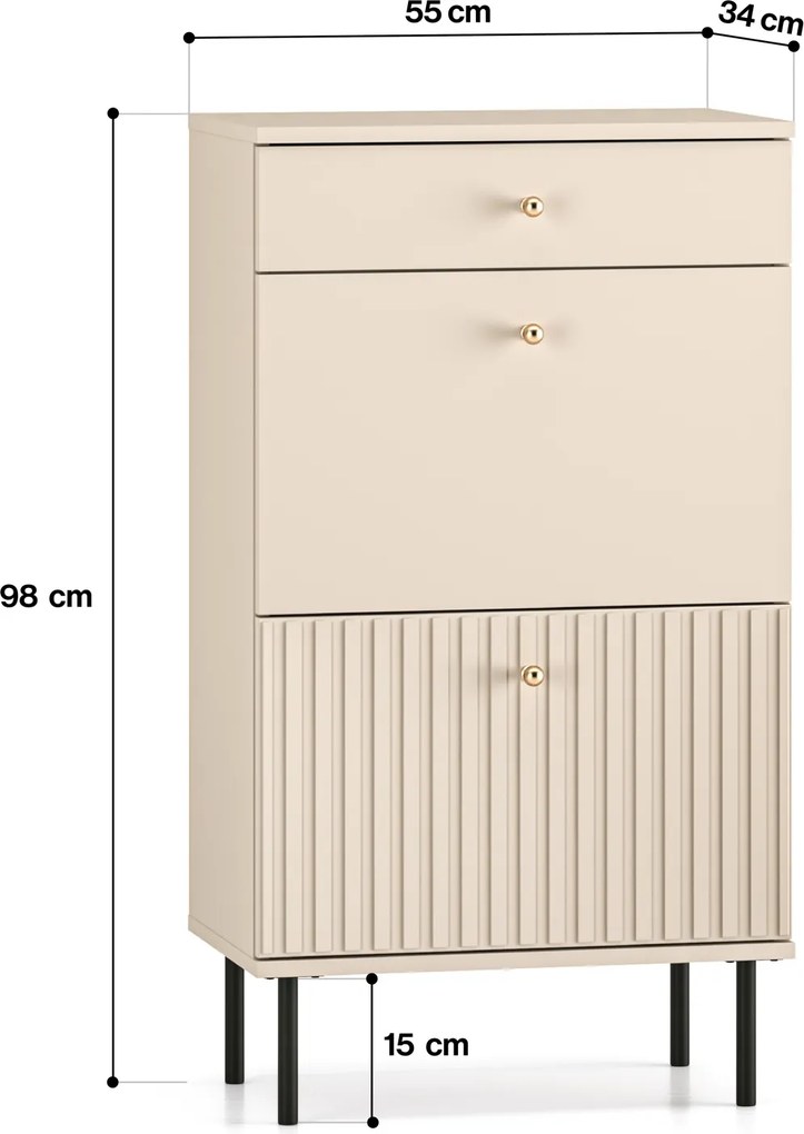 Szafka na buty Sophie 13, kaszmir