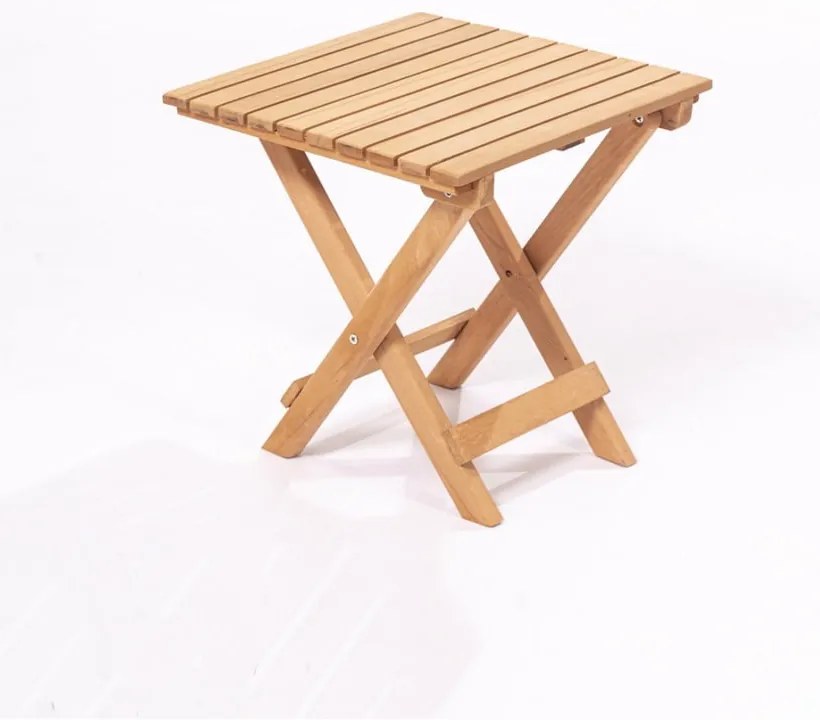 Stolik ogrodowy z litego drewna bukowego 40x40 cm – Floriane Garden