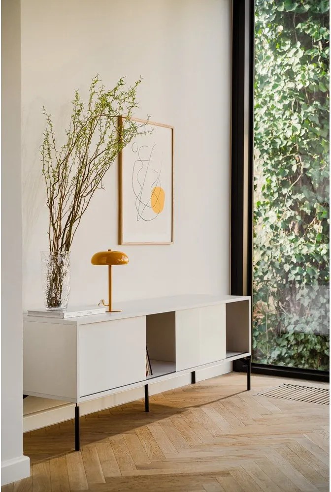 Szarobeżowa szafka pod TV 160x60x42 cm Met – noo.ma