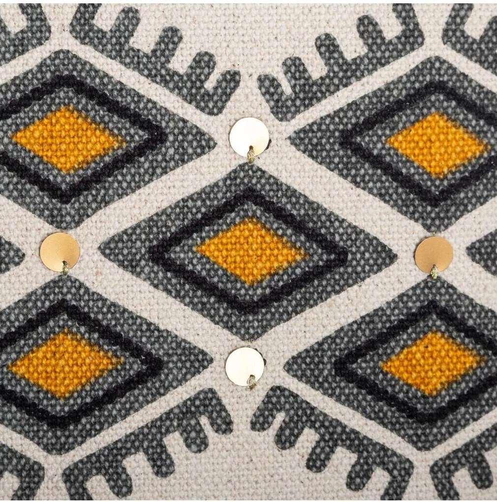 Poszewka dekoracyjna AZTEC, 40 x 40 cm, etniczna z cekinami