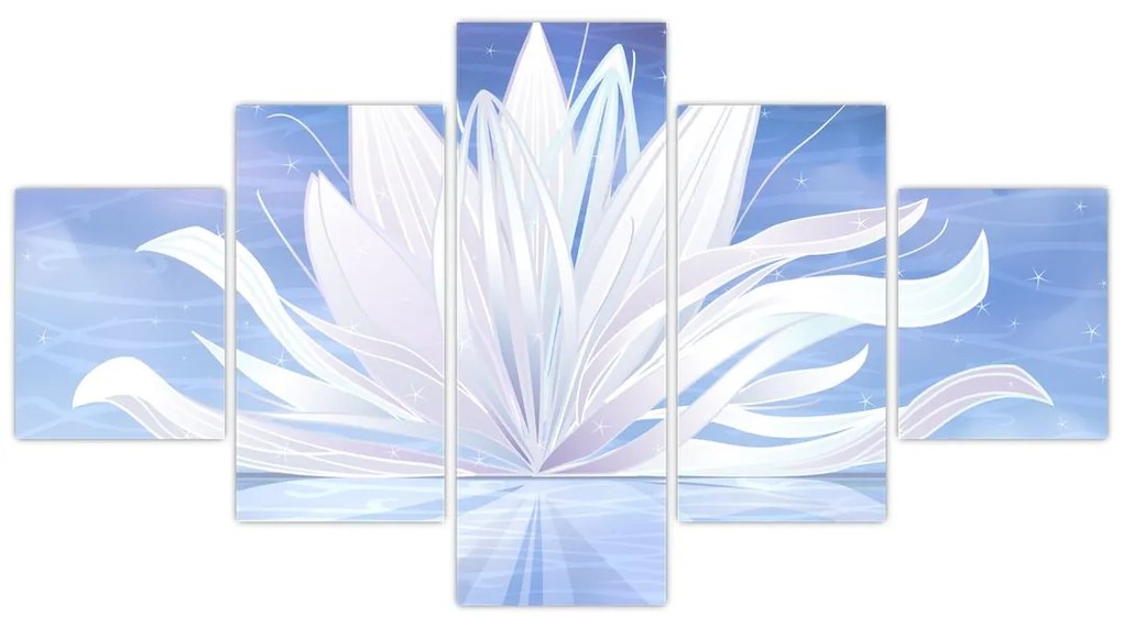 Obraz - Kwiat lotosu (125x70 cm)