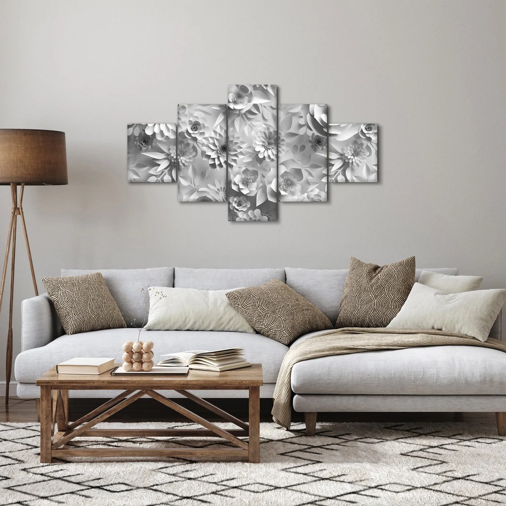 Obraz - Białe kwiaty (125x70 cm)