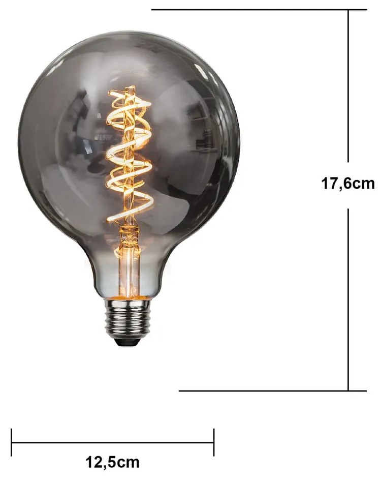Żarówka filamentowa ze ściemniaczem i ciepłym światłem z gwintem E27, 2 W Spiral Filament – Star Trading