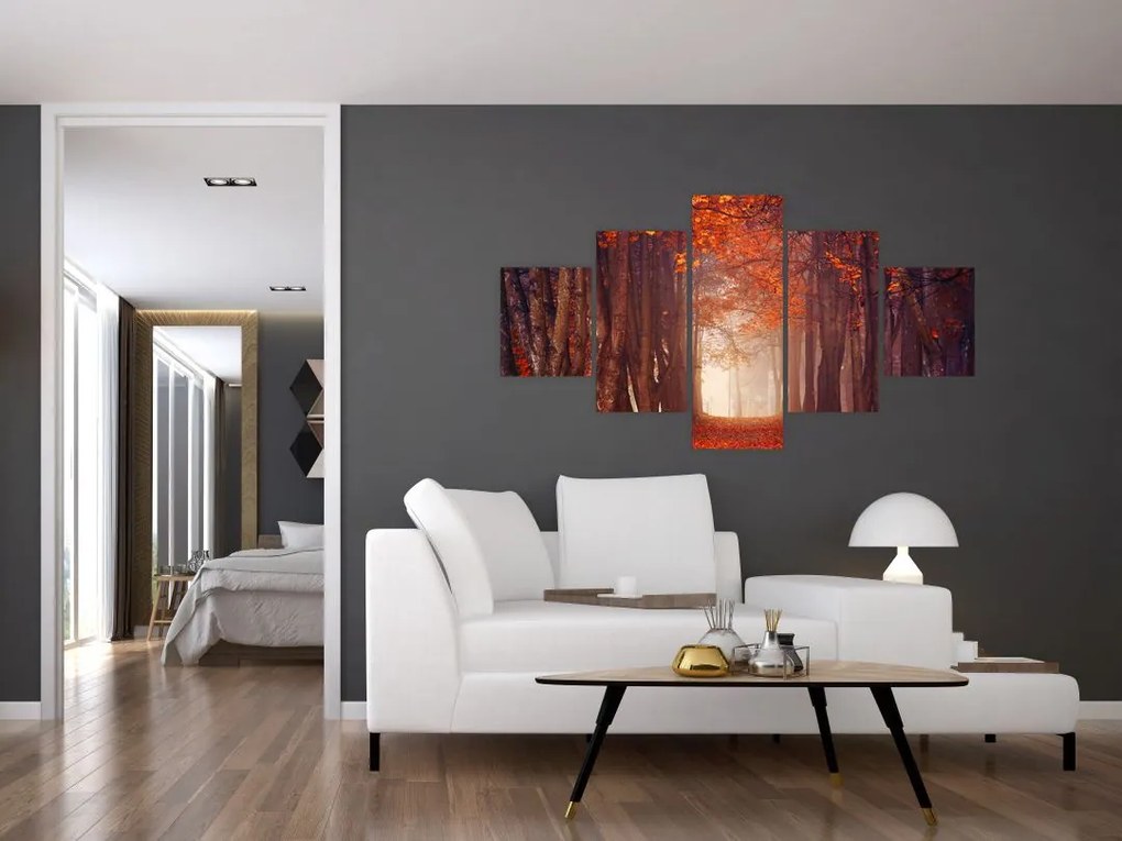 Obraz - Jesienny las (125x70 cm)