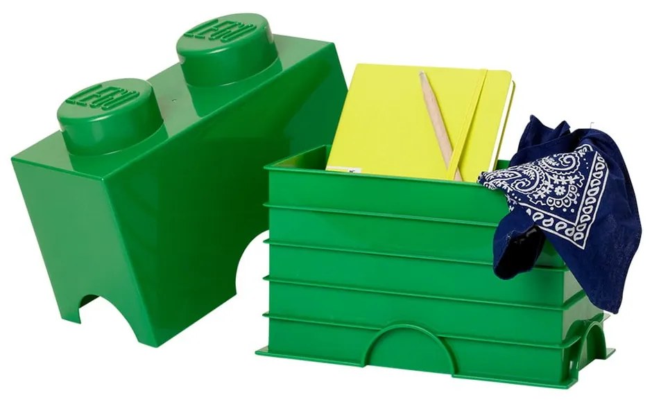 Zielony pojemnik podwójny LEGO®