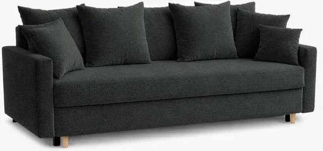 Sofa z Funkcją Spania MARIELA Ciemnoszara Skandynawska
