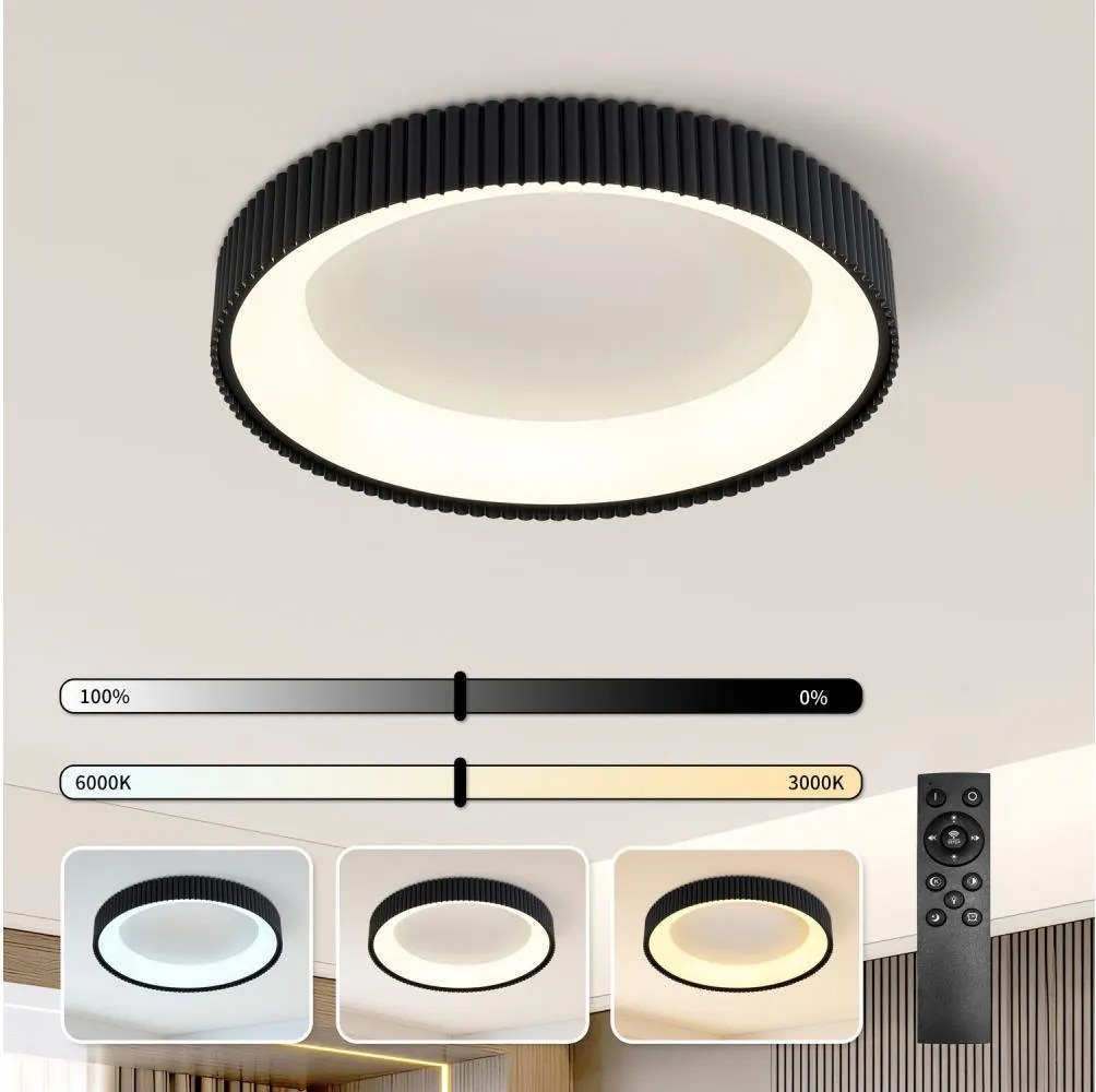 Brilagi - ściemnialna lampa sufitowa LED FALCON MODERN LED/54W/230V 60 cm czarna +DO