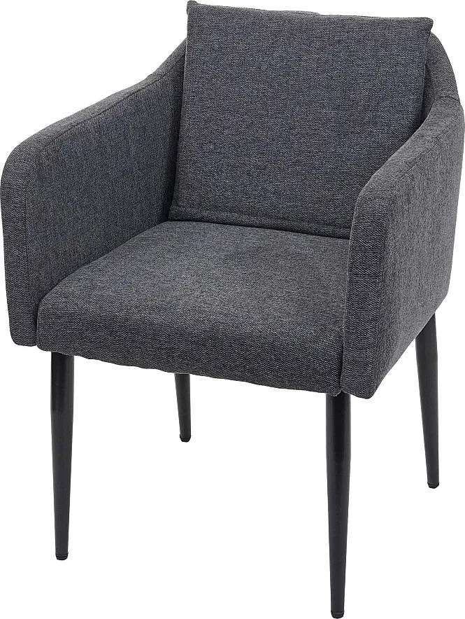 Krzesło do jadalni MCW-H93,  tkanina/tekstylia ciemnoszary