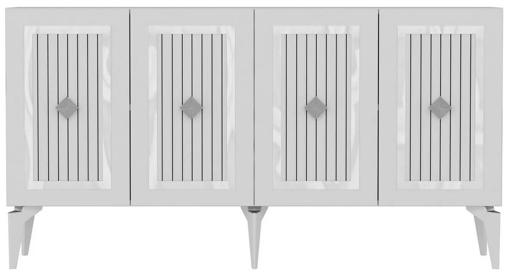 Szafka Nora White and Silver