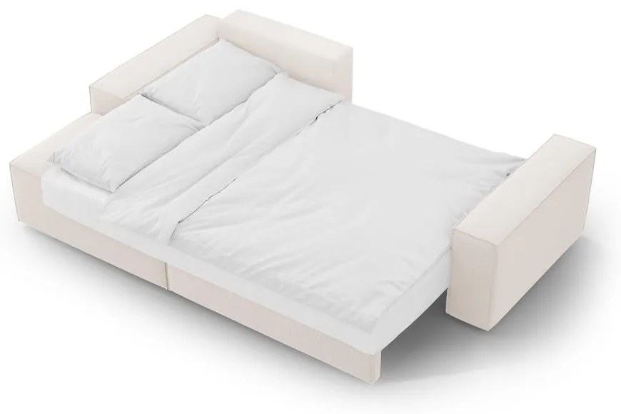 Beżowy rozkładany narożnik (lewostronny) Jodie – Micadoni Home
