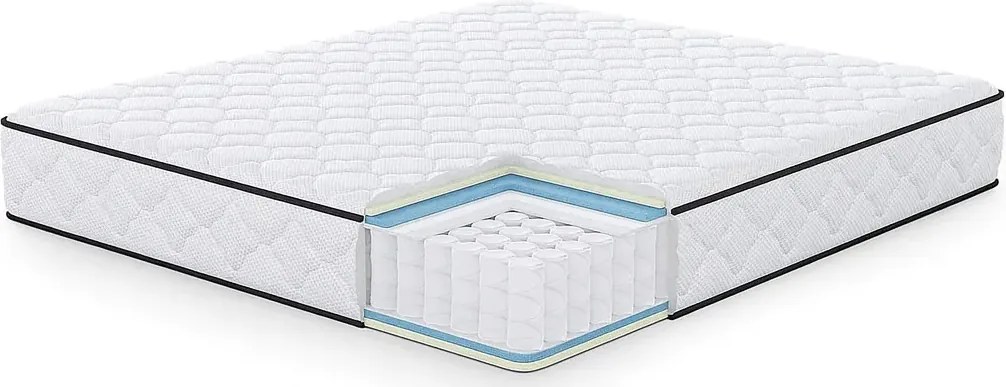 Materac sprężynowy 180x200 cm z pokrowcem W2-D22