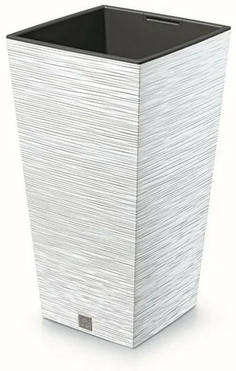 Doniczka FURU SQUARE 24 cm, biały, 24 cm