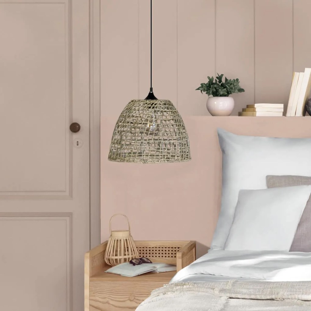 Klosz z trawy morskiej JADA, lampa stożkowa, Ø 35 cm