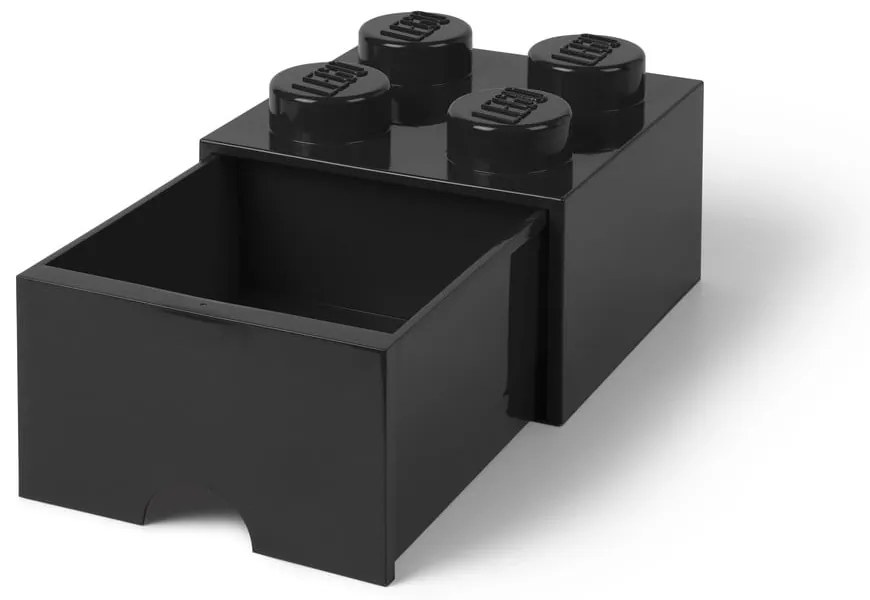Czarny kwadratowy pojemnik LEGO®