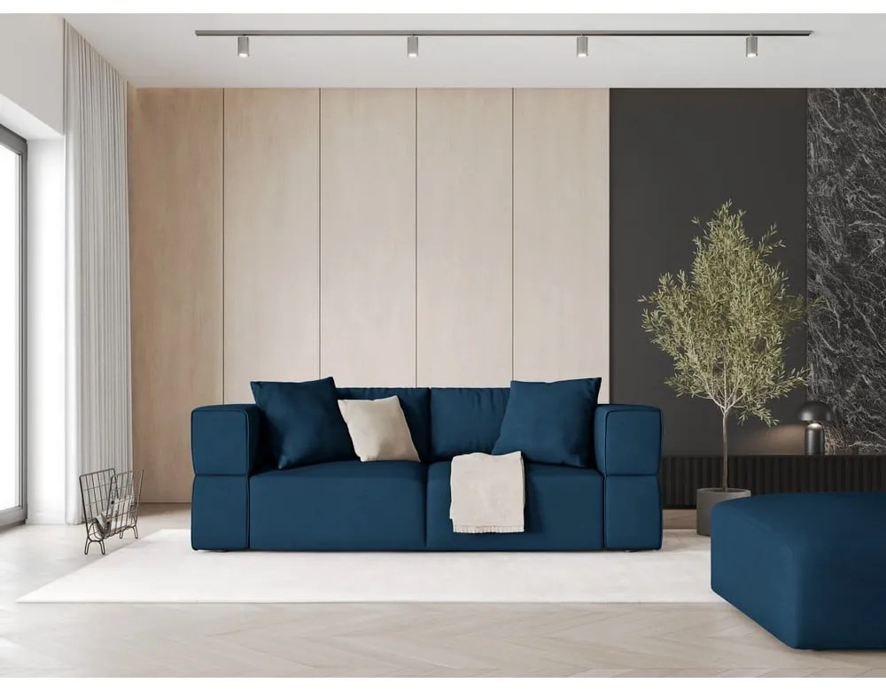 Niebieska sofa 214 cm Esther – Milo Casa