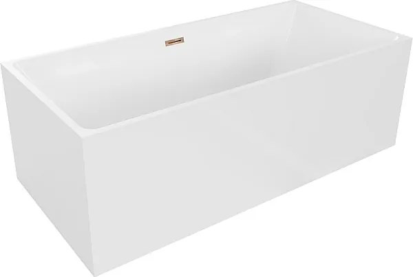 Mexen Nita wanna wolnostojąca 170 x 80 cm, biała, przelew różowe złoto - 52091708000-60