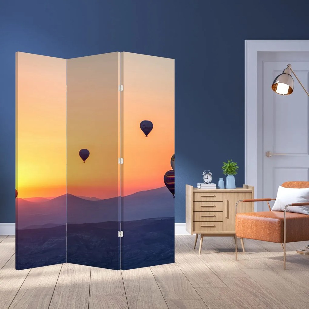 Parawan- Balony na ogrzane powietrze (126x170 cm)