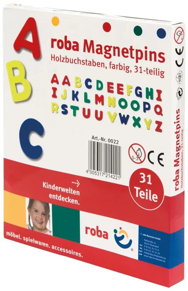 Magnesy zestaw 31 szt. Alphabet – Roba