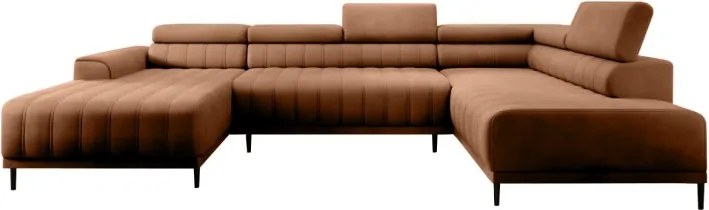 Narożnik CALDO XL Prawostronny z funkcją spania wolnostojąca w tkaninie RUN AGAIN 53 WERSAL