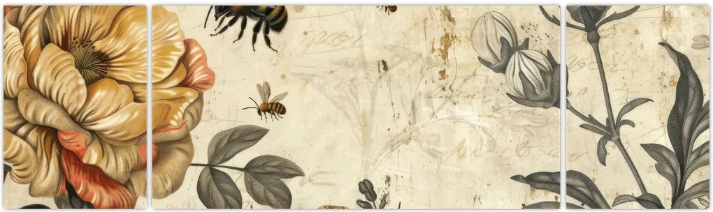 Obraz - Bee Meadow (170x50 cm)