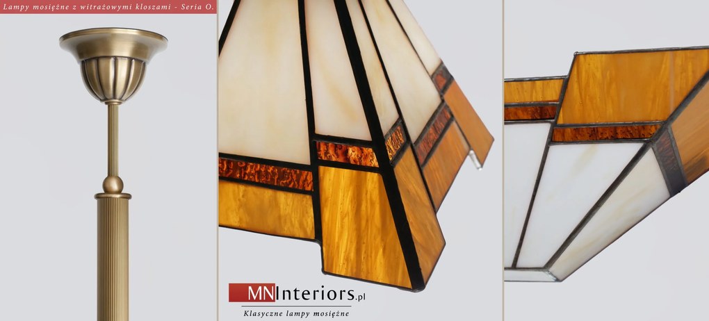 Lampa biurkowa witrażowa O-B1