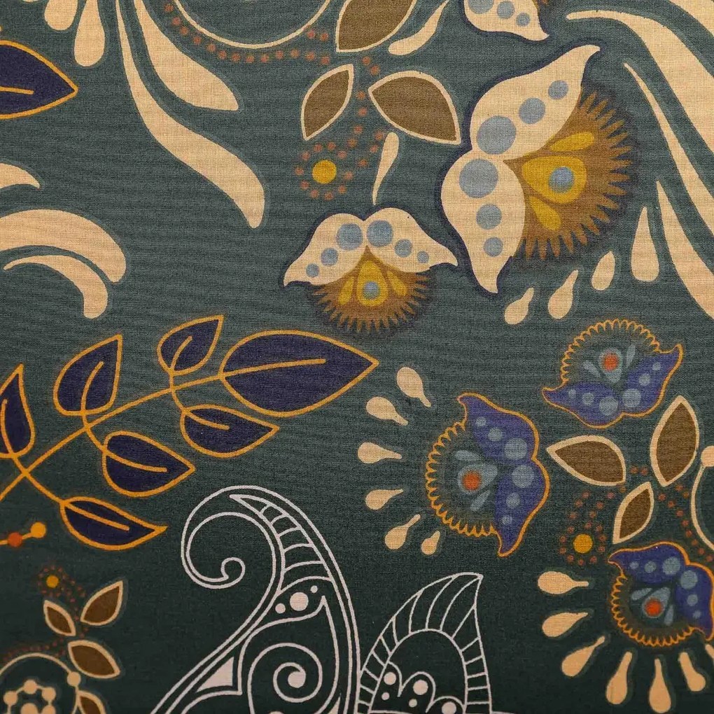Komplet pościeli TAPUA bawełniana zielona 220x200 cm HOMLA