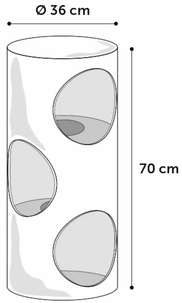 Flamingo Drapak dla kotów GRETA szary, 70 cm