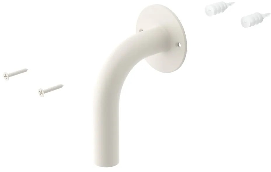 Metalowy modułowy system półek w matowym białym kolorze 27x203,5x35 cm Solis – Umbra