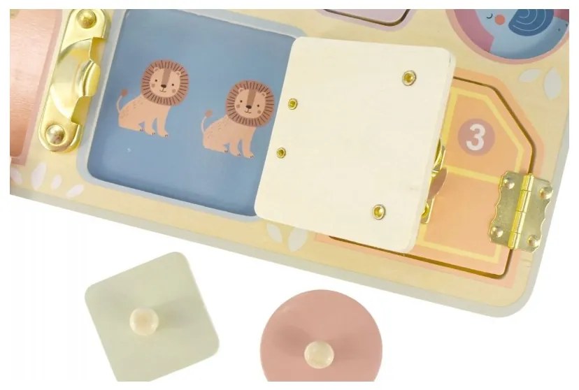 Tooky toy tablica manipulacyjna zamki zębatki sorter zegar