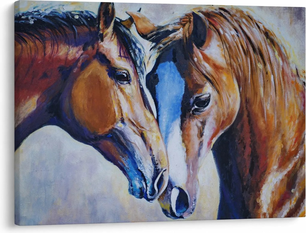 Obraz - Zakochane konie (70x50 cm)