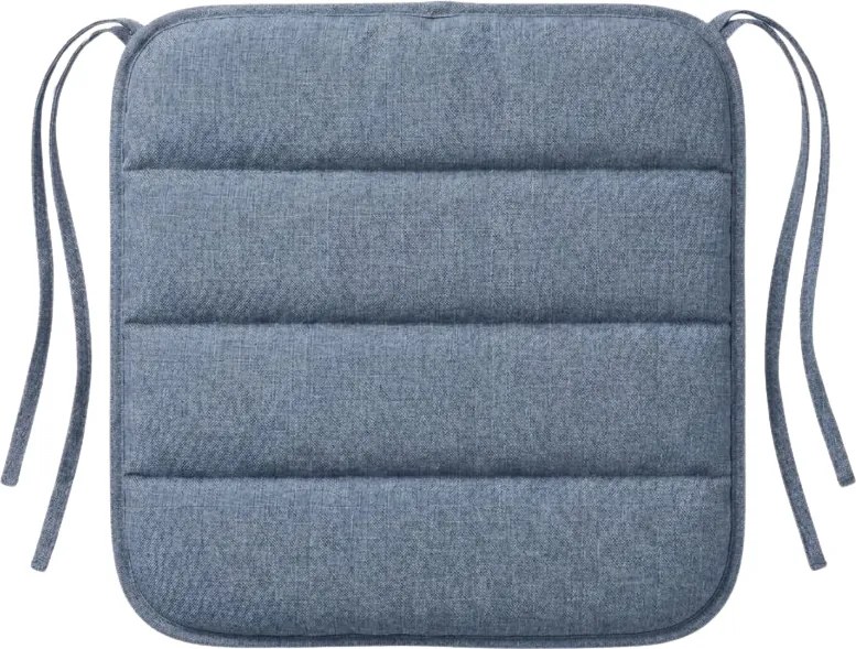 Poduszka na krzesło LINGE BLUE 37x37 cm, niebieska