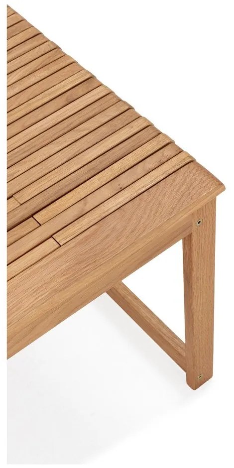 Stolik z litego drewna dębowego w naturalnym kolorze 60x70 cm Unai – MOME