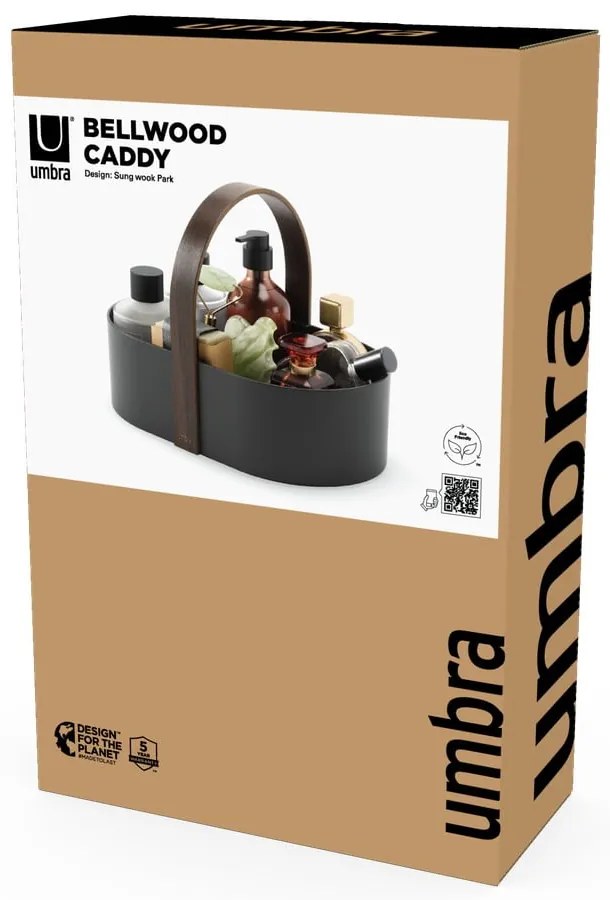 Czarny organizer łazienkowy Bellwood – Umbra