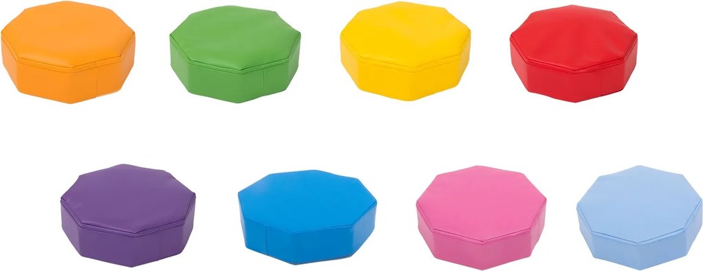 Zestaw przedszkolnych ośmiokątów sensorycznych 4641565 - 8 szt.