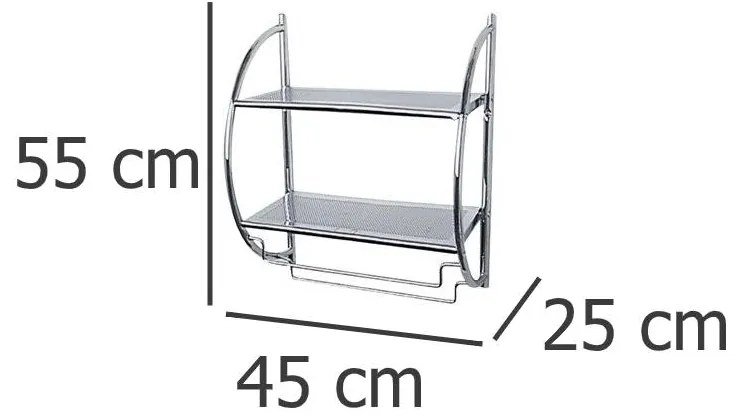 Uniwersalna półka łazienkowa - wieszak na ręczniki, WENKO