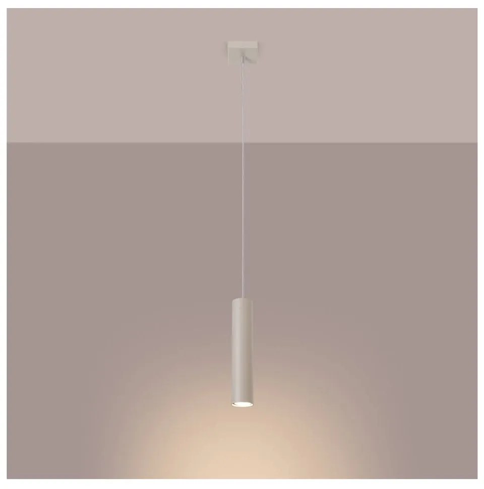 Kremowa lampa wisząca ø 8 cm Castro – Nice Lamps