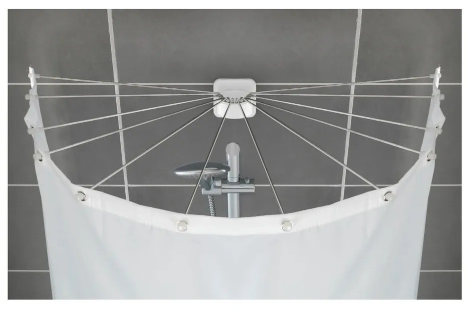 Okrągły uchwyt na zasłonę prysznicową Wenko Shower Umbrella