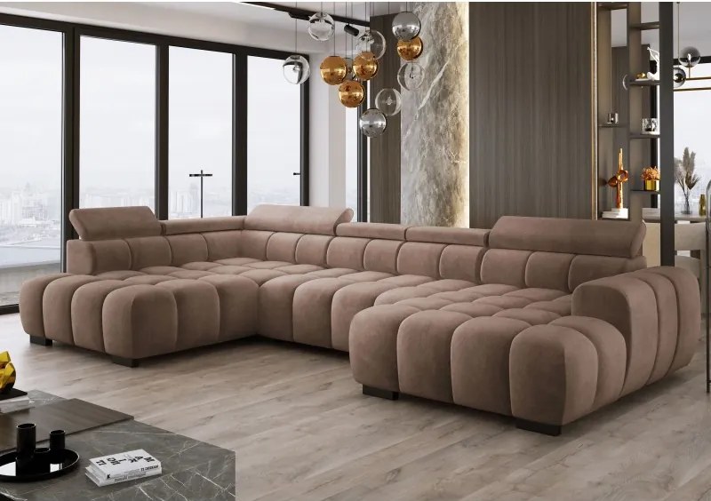 Narożnik BULL XL Lewostronny z elektryczną funkcją regulacji tkanina Salvador 03 WERSAL