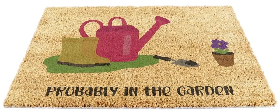 Wycieraczka z włókna kokosowego 40x60 cm Probably in the Garden – Artsy Doormats