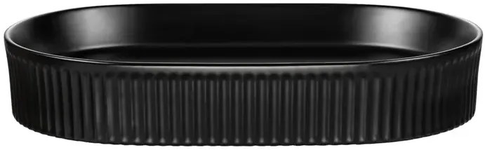 Czarna owalna ceramiczna umywalka F9-D41
