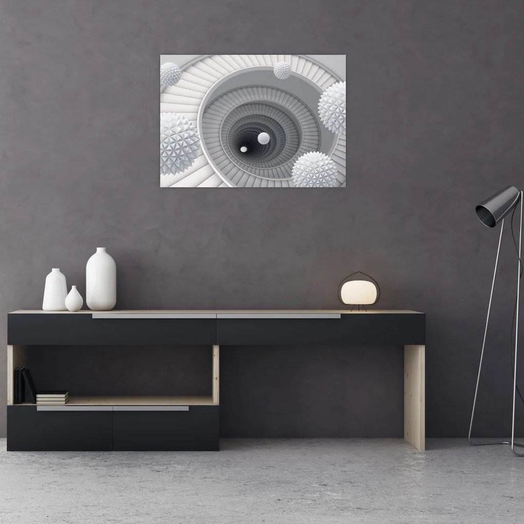 Obraz abstrakcji 3D (70x50 cm)