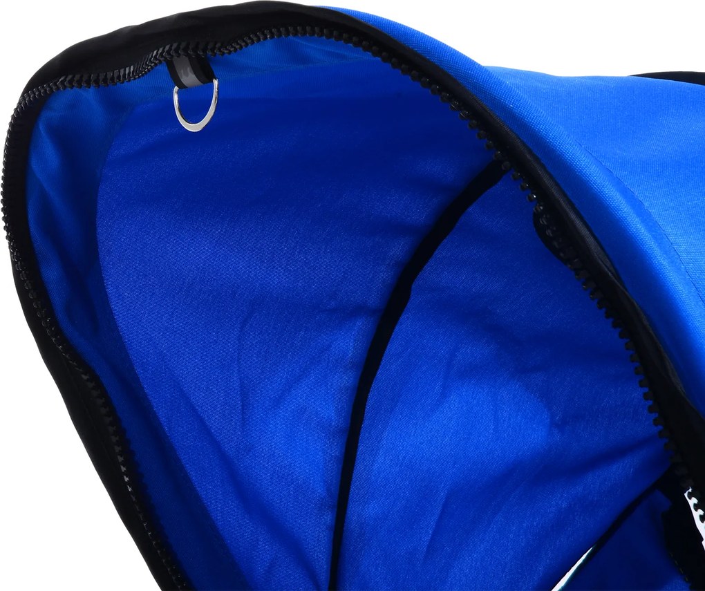 Outsunny Wózek dla Zwierząt Składany Lekki Niebieski do 15kg | Aosom PL