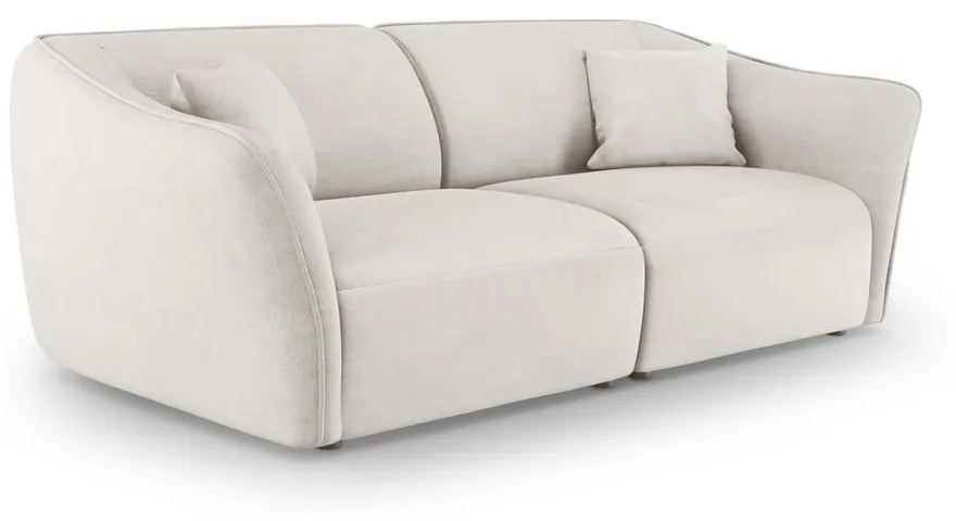 Biała sofa z materiału bouclé 206 cm Tokyo – Cosmopolitan Design