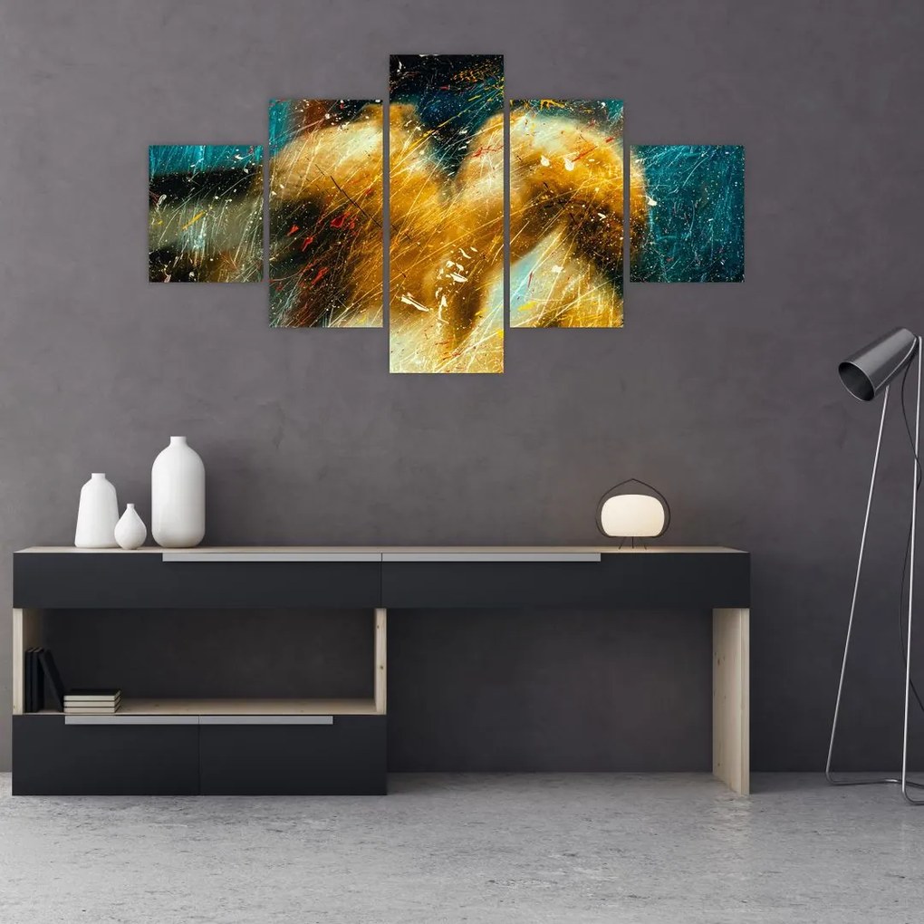 Obraz - Całujące się anioły (125x70 cm)